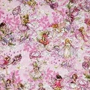 Petal Flower Fairies Cotton Fabric