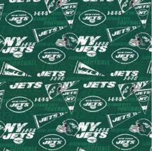 Jets Flag Cotton Fabric