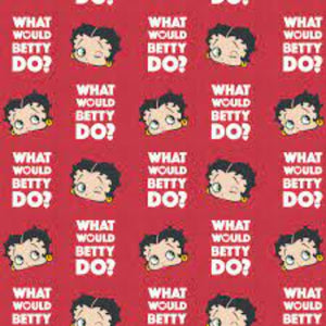 Betty Boop What would Betty Do Cotton Fabric
