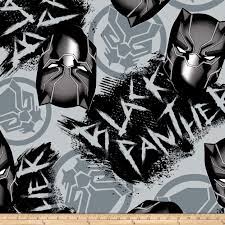 Black Panther Graffiti Fleece Fabric