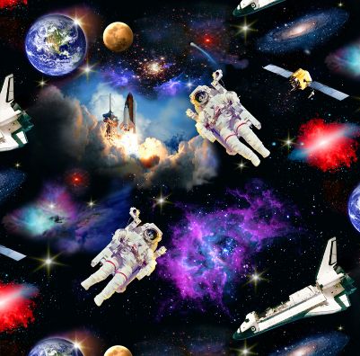 In Space Cotton Fabric