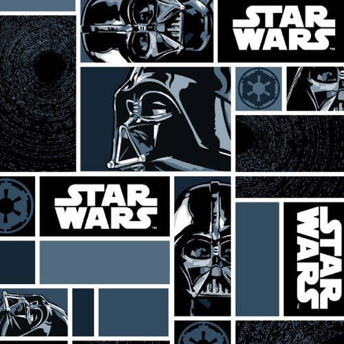 Star Wars Darth Vader Patched Fleece Fabric