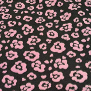 Flowers Purple Fleece Fabric