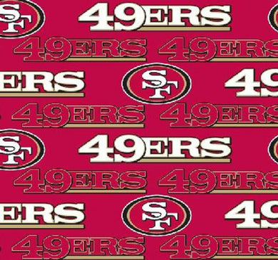 San Francisco 49ers Red Fleece Fabric