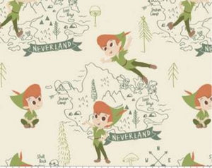 Peter Pan Tan Flannel Fabric