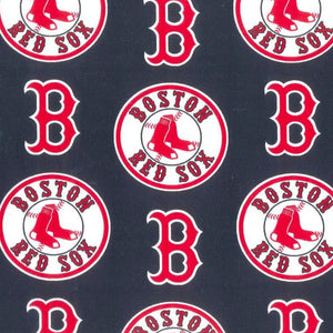 Red Sox Solid Blue Cotton Fabric