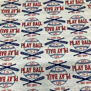 Baseball Flannel Fabric