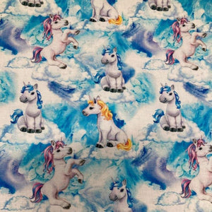 Unicorn Clouds Cotton Fabric