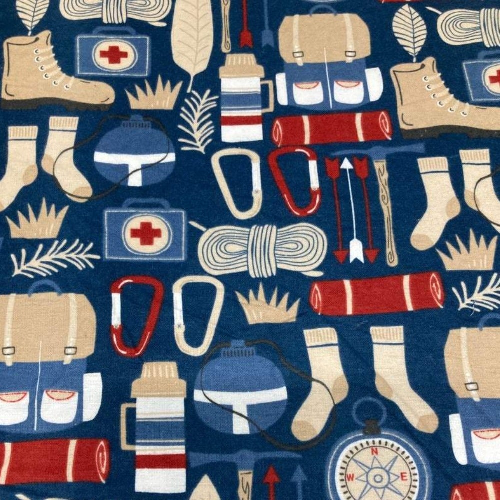 Camping Flannel Fabric