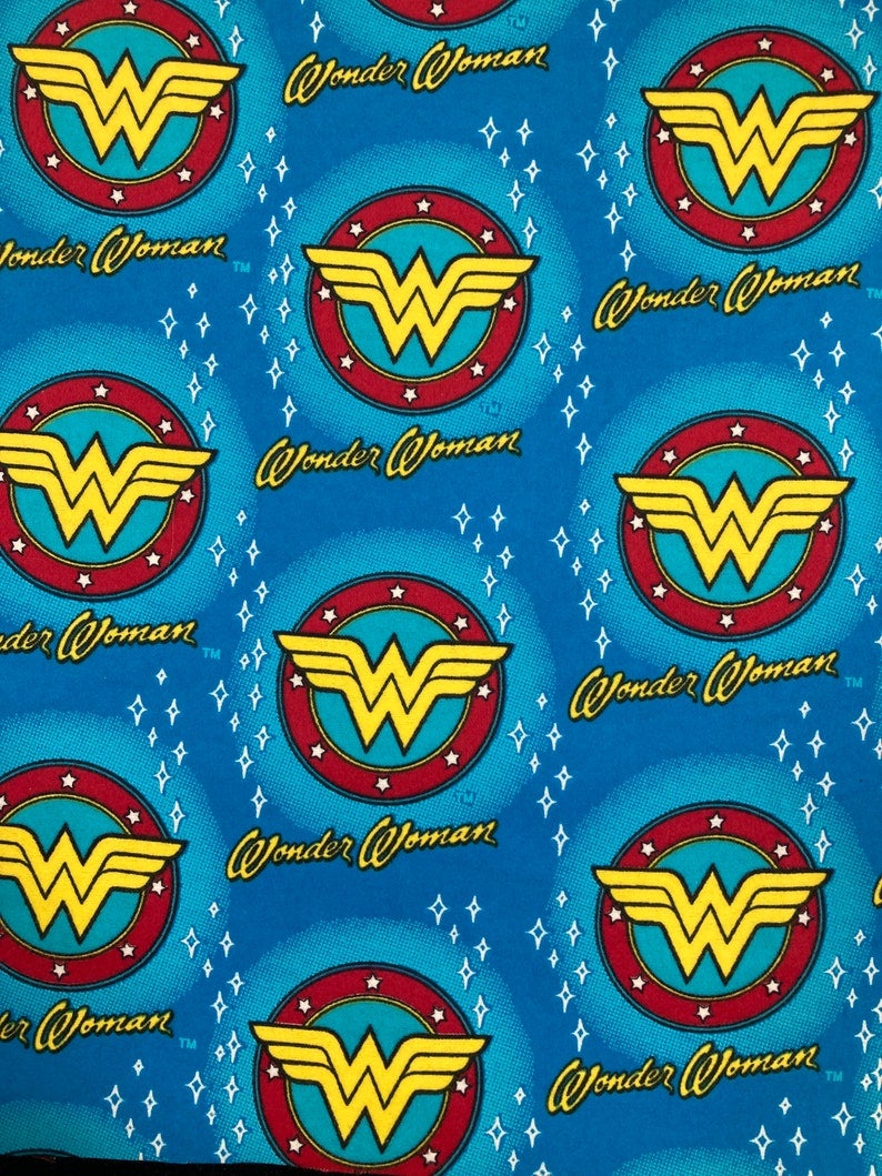 Wonder Woman Flannel Fabric