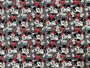 Disney Mickey Mouse “Vintage Love” Cotton Fabric