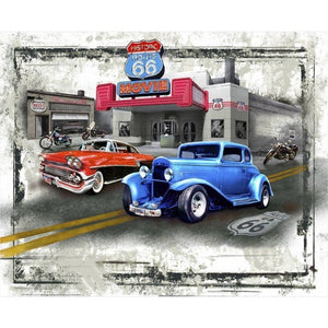 Classic Car “ At the Movies II” Panel Fabric