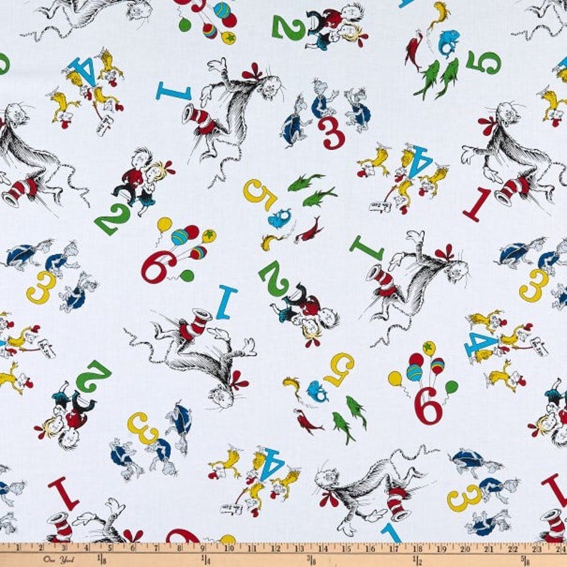 Dr. Seuss 123 Cotton Fabric