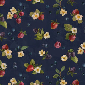 Homemade Happiness Tossed Berries Cotton Fabric