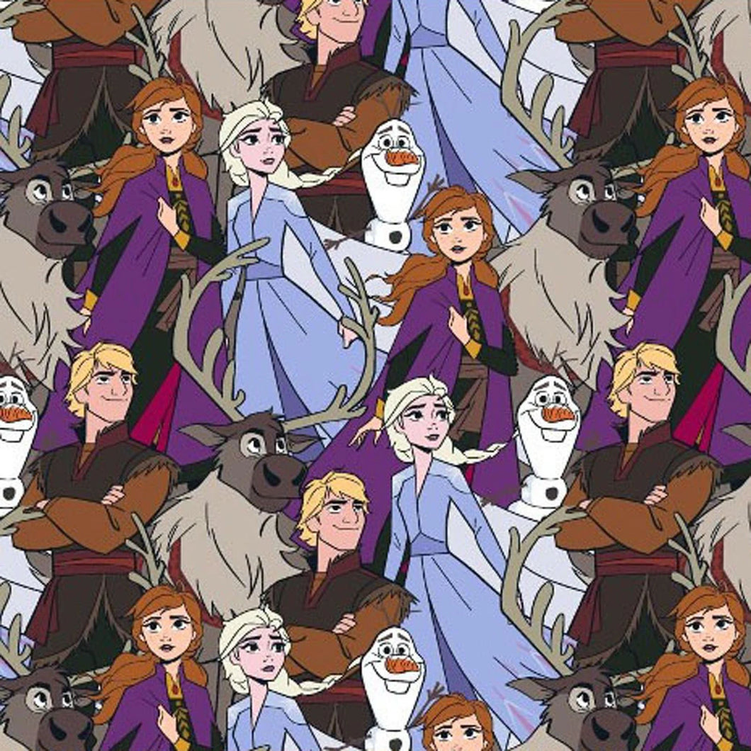 Frozen Friends Packed Cotton Fabric