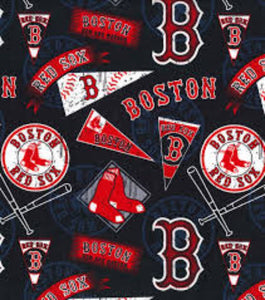 Red Sox Flag Cotton Fabric