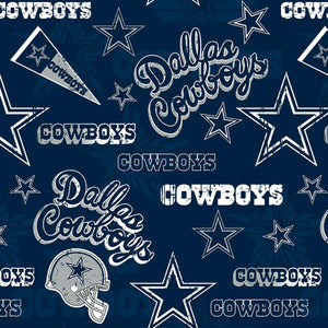 Cowboys Flag Cotton Fabric