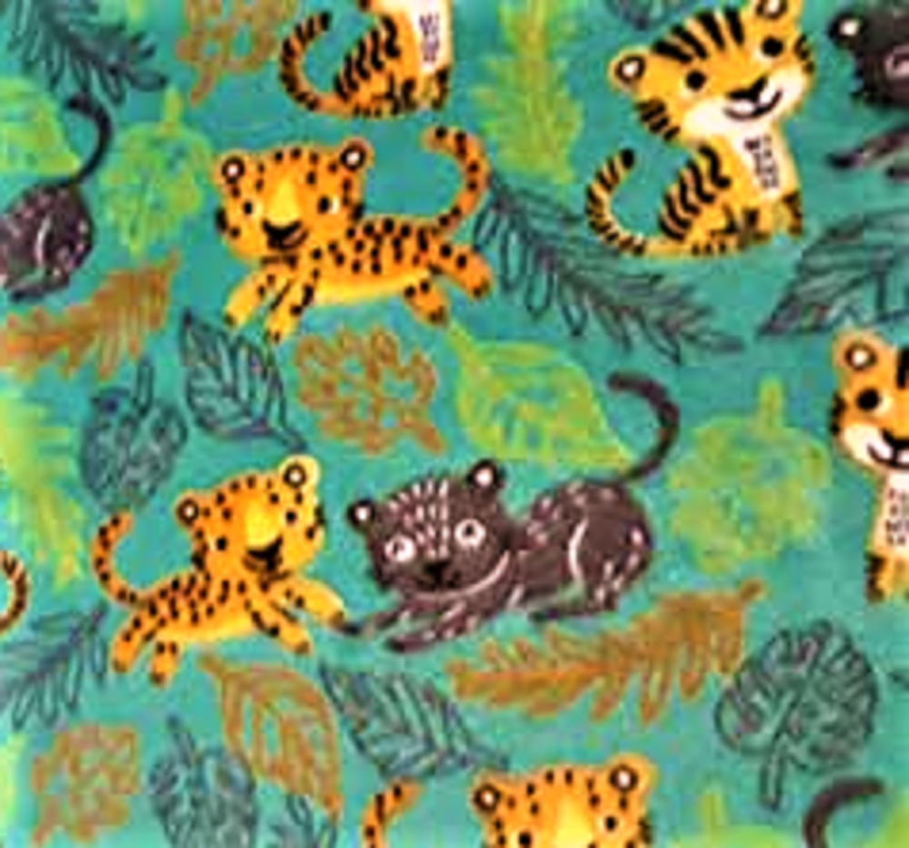 Jungle Cats Fleece Fabric