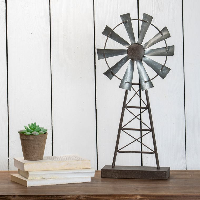 Large Windmill Table Art