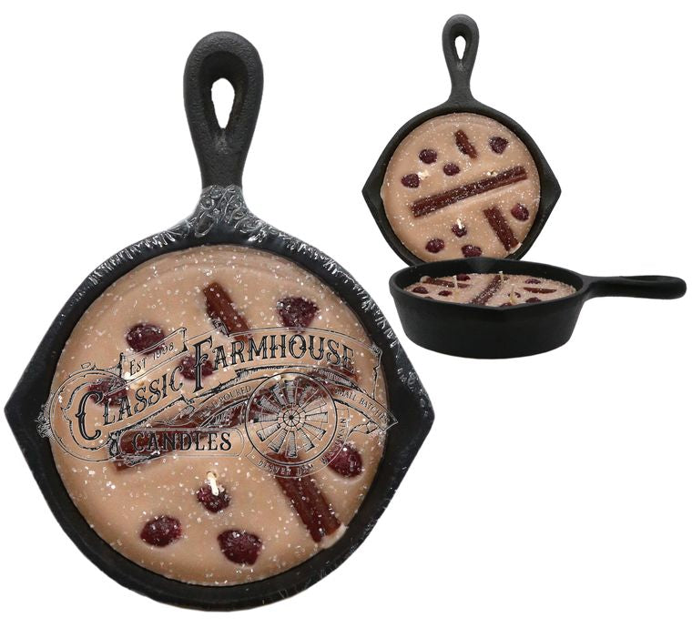 Country Home 8 oz Cast Iron Pan Candle