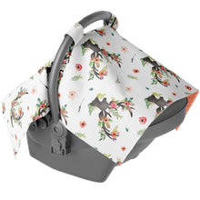Load image into Gallery viewer, Canopy Car Seat Cover Minky Warm Baby Cover Wildflower Deer
