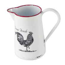 Load image into Gallery viewer, Enamel Rooster Pitcher
