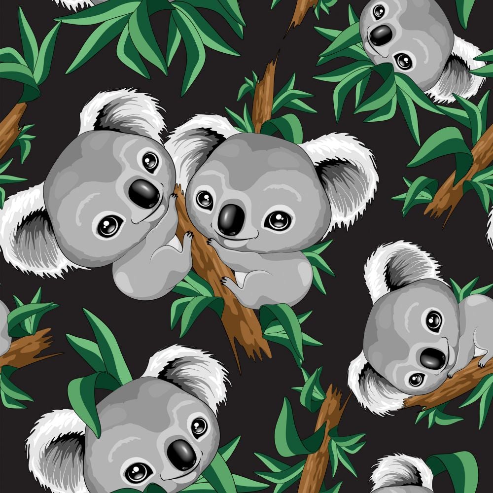 Cozy Koala's Allover Cotton Fabric