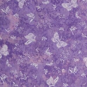 Butterfly Violet Cotton Fabric