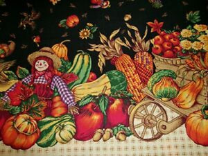 Secrets of the Autumn Harvest Cotton Panel Fabric