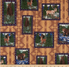 Load image into Gallery viewer, Handmade Blanket, Burp Rag/ Security Blanket, and Bib Big Country Deer Patch
