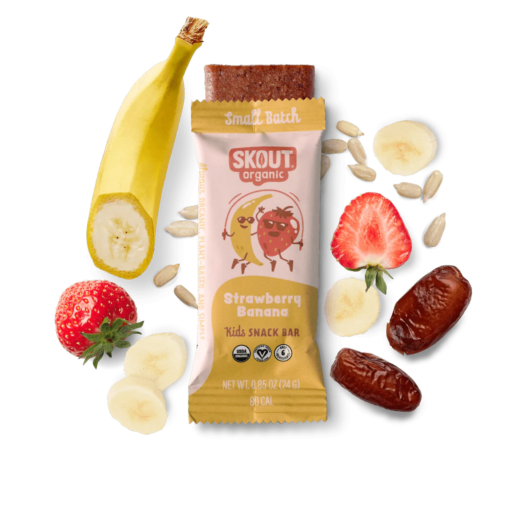 Skout Organic Strawberry Banana Kids Bar 6 pack
