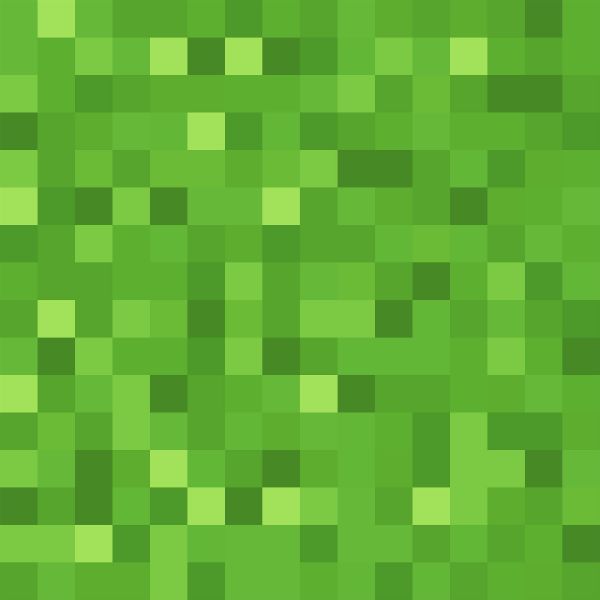 Minecraft Pixels Cotton Fabric