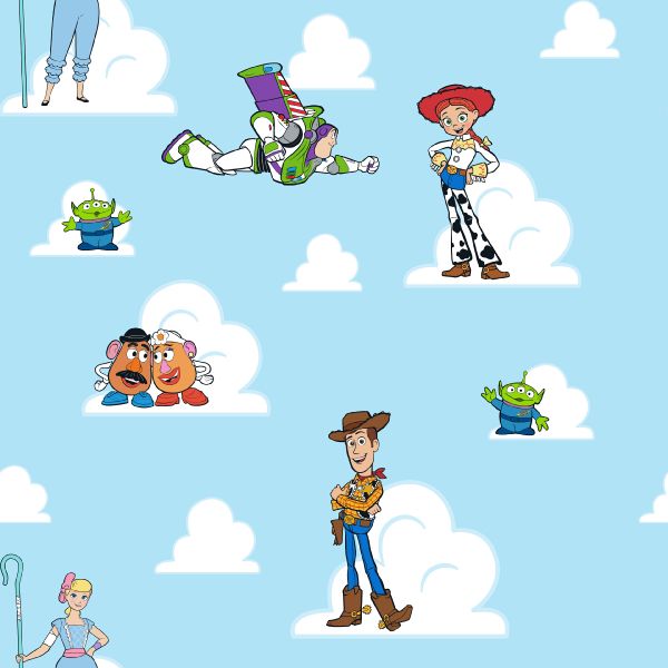 Toy Story Friends Sketch Cotton Fabric