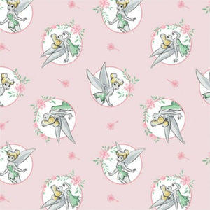 Tinker Bell Pink 44" Wide Cotton Fabric