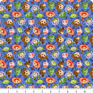 Toy Story Faces Cotton Fabric