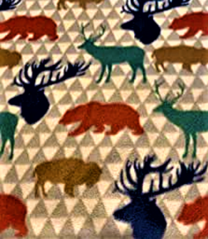 Wildlife Colorful Fleece Fabric
