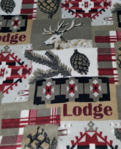 Wildlife Lodge Fleece Fabric